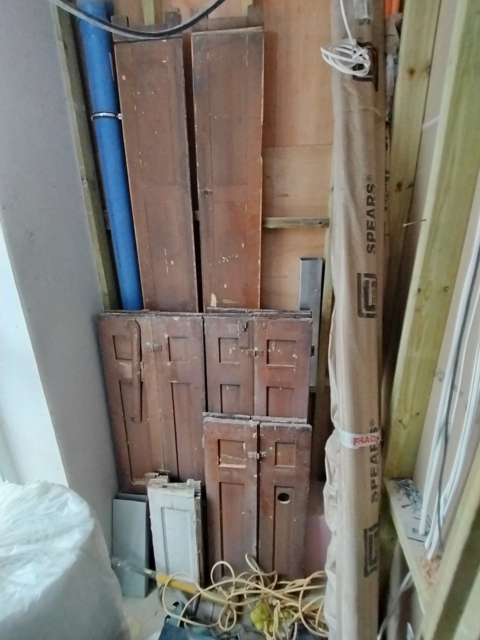 Marble Arch Georgian shutters before restoration
