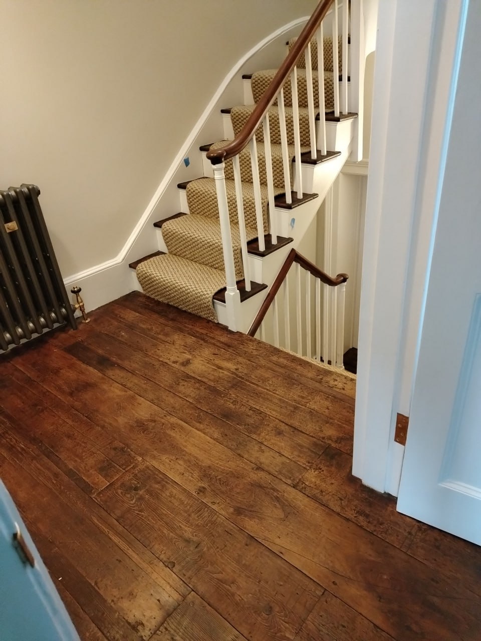 Grade II listed floor and staircase restoration finished